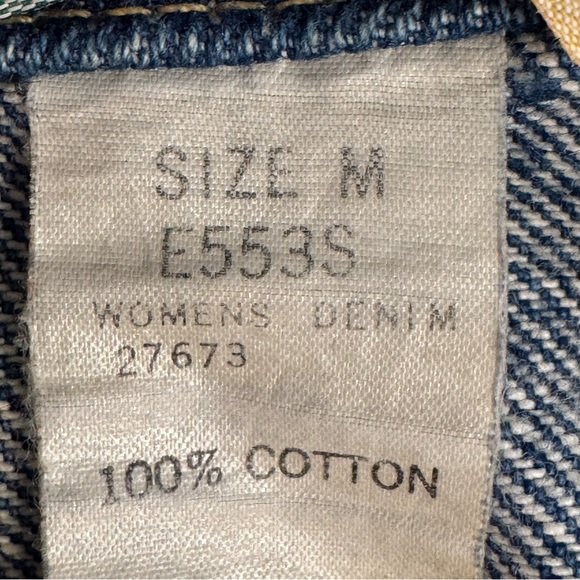 VTG 90’s L.L. Bean Denim Trucker Jean Jacket Women’s Size Medium USA Made - Picture 5 of 6